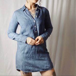 J. CREW Cotton/Linen Chambray Shirtdress 2